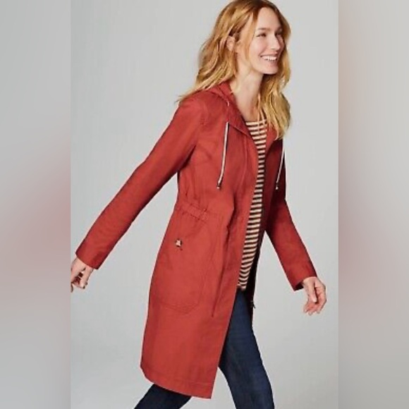 J Jill Lightweight Anorak in Bittersweet Rust - Picture 1 of 11